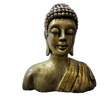 Resin Buddha Bust Sculpture (Height- 22cm)