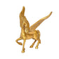 Brass Flying Angel Horse Statue Pegasus Animal Feng Shui Decorative Décor Showpiece (Height 4 Inch) (Gold)