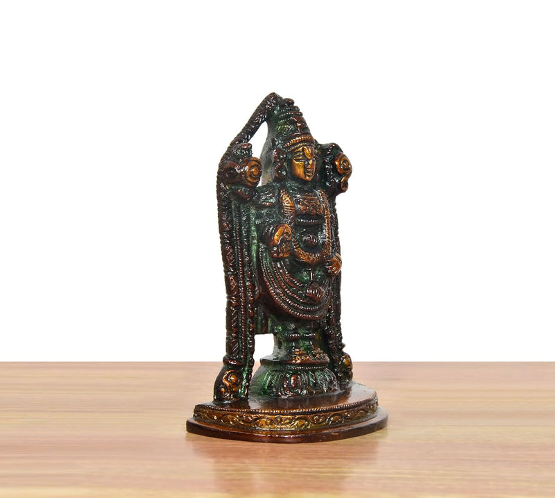 Brass Lord Tirupati Bala Ji Idol (Height :4 inch) (Color 3)
