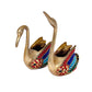 Brass Swan Pair Statue Vastu Decorative Home Decor Item Love Couple Handicraft Animal Figure Gift Items Height: (7.5 Inches)