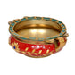 Brass Elegant Brass Urli - Decorative Traditional Decor Bowl for Weddings, Diwali, and Home Garden Entrance Decor (Height 2 Inch)