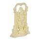 Ivory Cold Cast Tirupati Balaji Murti Idol for Pooja Room in Resin, Height 8 inch