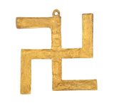 Messing Wandbehang mit Hakenkreuzform, detaillierte Textur und Rahmen