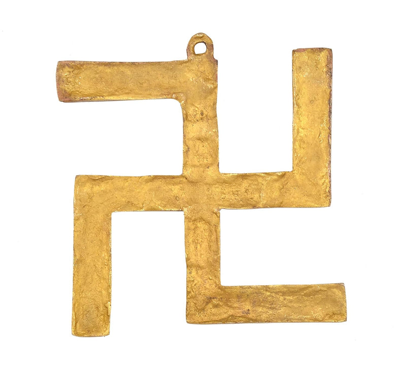 Brass Swastik Wall Hanging (Height:8 Inch)