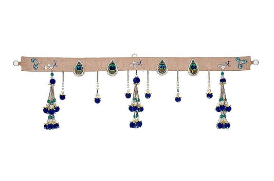 Traditional Handmade Hanging Bandanwar Toran - Diwali Decoration Item for Home Door Wall Decor Length 39 inches