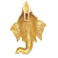 Brass Ganesha Head Wall Hanging (Height 7 Inch)