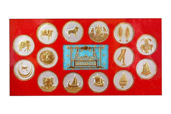 Metal Mahaveer Swami Study Setting