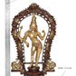 Brass Shiva and Parvati Ardhanrishvara Murti Religious Statue for Home Temple Decor (Height : 18 inch)