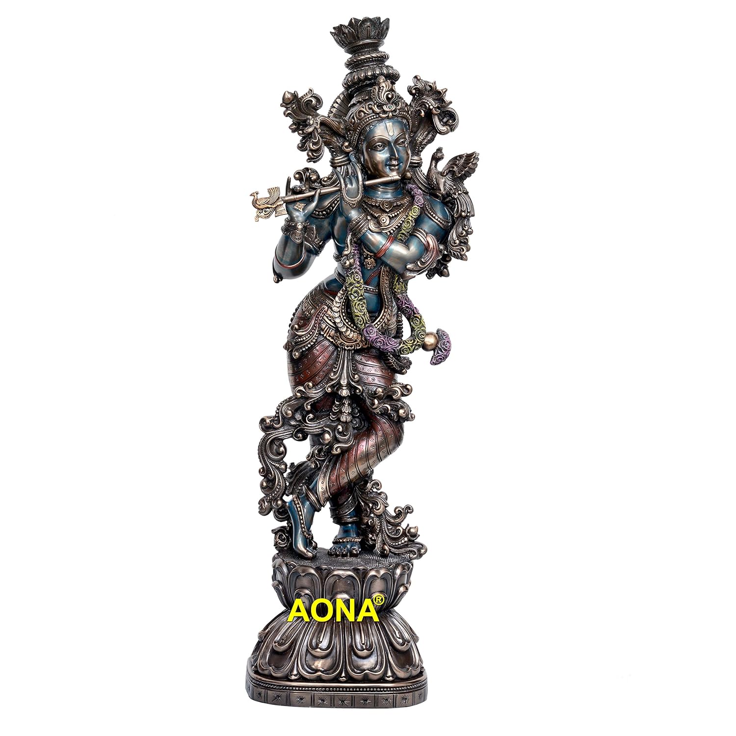 Lord Murli Manohar Krishna Krishan resin Statue Murti Gift & Home Decor Big Size Height 30 Inches