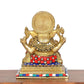 Brass Lord Ganesha Idol (Height 7.5 Inch)