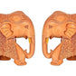 Elephant Pair Statue Small Size Wooden Decorate for Your Home,Office Table Decorative & Gift Item (Pack of 2) (Height: 3" Inches)