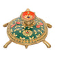 Brass Handcrafted Tortoise Figurine Kachua Unique Home Decor Vastu Accent (Height: 2.5 inch)