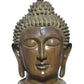 Brass Buddha Head Statue for Table Decor Living Room Home Decor and Office (Height: 29 Inch)