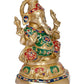 Brass Ganesh Statue Handcrafted Lord Ganesha Idol for Home Decor and Pooja Hindu God Ganapati Figurine (Height 11 Inch)