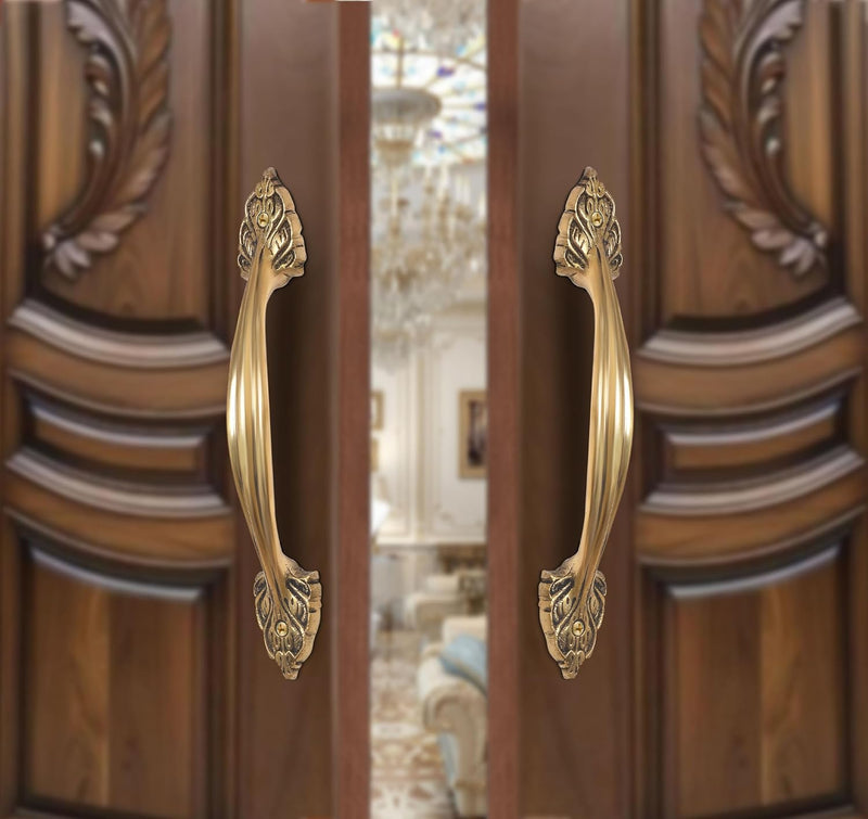 AONA Brass Main Door Pull Handle Pair (Pack of 2) 