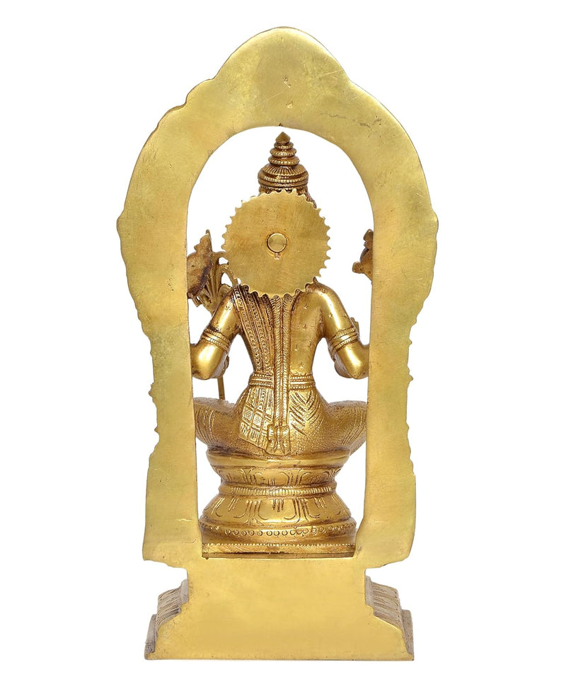 Brass Goddess Rajarajeshvari Idols, Tripura Sundari Murti, Lalita Devi, Rajarajeshwari Sculpture, Raj Rajeshvari Statue,(Height : 10.5 inch)