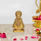 Baba Khatu Shyam ji Idol Statue Showpiece for Home and Pooja Decoration Golden in Brass (Height: 6 Inches)