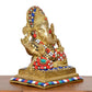 Brass Lord Ganesha Idol (Height 7.5 Inch)