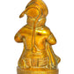 Brass Hanuman JI Sitting Statue Idol Sculpture Statue for Home Decor Pooja Mandir Temple (Height: 8 Inch)