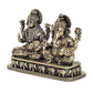 Fine Brass Lakshmi Ganesha Idol Laxmi Ganesh Diwali Pooja Gift Decoration Showpiece (Height 3 Inch)