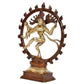 Brass Natraj Lord Shiva Dancing Natraj Brassl Idol Statues Multicolor Height: 9inch