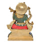 Maa Saraswati Statue - Handcrafted Hindu Goddess Saraswati Idol for Home Decor and Pooja (Height 8 Inch) (MULTICOLOUR)