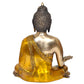 Brass Buddha Statue - Handcrafted Spiritual Decor for Home and Office - Meditating Buddha Idol (Height 24 Inch)