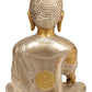 Lord Buddha Decorative Statue Idol Murti Sitting Pose - (Brass, Height 8")