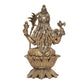 Bronze Goddess Rajarajeshvari Idols Sitting on Lutos,Tripura Sundari Murti, Lalita Devi, Rajarajeshwari Sculpture, Raj Rajeshvari Statue,(Height : 4 inch)