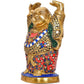 Brass Laughing Buddha Standing Statue Happy Man for Good Luck for Home Decor Office (Height 11 Inch)