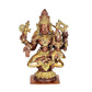 Brass Shiv Parvati Idol Statue for Temple Home Office Decor Gift Item Height : 7 inch