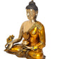 Brass Buddha Statue - Handcrafted Spiritual Decor for Home and Office - Meditating Buddha Idol (Height 24 Inch)