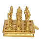 Brass Navagraha Statue - Nine Planetary Deities - Intricate Brass Sculpture for Home Temple and Vedic Astrology Decor (Height 6.5 Inch)