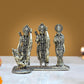 Bronze Ram Darbar with Sita Lakshman Hanuman Bronze Finish Statue, for Home Decor Pooja Mandir (Height 3 inch)