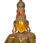 Brass Goddess Parvati Bust Statue for Home Decor Pooja Mandir (Height 10 Inch) (Multicolor)