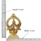 Brass Maa Saraswati Statue Handcrafted Hindu Goddess Saraswati Idol for Home Decor and Pooja Statue (Height 6 Inch)