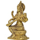 Brass Maa Saraswati Statue Handcrafted Hindu Goddess Saraswati Idol for Home Decor and Pooja Statue (Height 12 Inch)