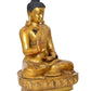 Brass Buddha Statue Handcrafted Spiritual Decor - Meditating Buddha Idol for Home Decor and Office (Height 21 Inch)