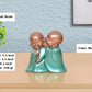Resin Little Laughing Buddha Monk Sculpture (Height 4.5 Inch)