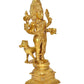 Brass Lord Shree Kal Bhairav Idol Pooja Shri Kaal Batuk Bhairava Puja Home Decor Bhirav Statue (Height 11.5 Inch)