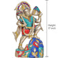 Brass Hanuman JI with Mountain Statue Idol Sculpture Statue for Home Decor Mandir Pooja Temple (Height: 17 Inch)