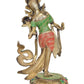 Brass Standing Tara Devi Statue -Meditation Spaces, for Home Decor and Office, or Thoughtful Spiritual Gift. (Height 15 Inch)