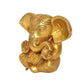 Brass Lord Ganesha Idol Ganesh Statue Decorative Sculpture for Home Decor Office Mandir Pooja Showpiece (Height 5 Inch)