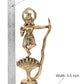 Brass Krishna Bhagwan Murti Dancing on Kaliya Naag - Religious Statue for Home Temple Pooja Mandir Decor (Height 13 Inch)