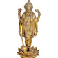 Brass Lord Vishnu Standing Statue, Height 12 inches I Home Decor