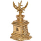 Brass Tulsi Plant ATOP Tortoise Statue Idol Murti for Home Decor Pooja Mandir Decorative Showpiece (Height 6 inch)