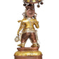 Brass Ganesha Holding Parasol in One Hand Statue Idol Sculpture Statue for Home Decor Pooja Mandir (Height:15 Inches)