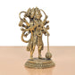 Brass Standing Panchamukhi Hanuman Idol (Height 6.5 Inch)