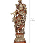 Brass Krishna Big Size Idol Statue Sculpture for Home Mandir Pooja Decor Temple Gift (Height 29 inch)