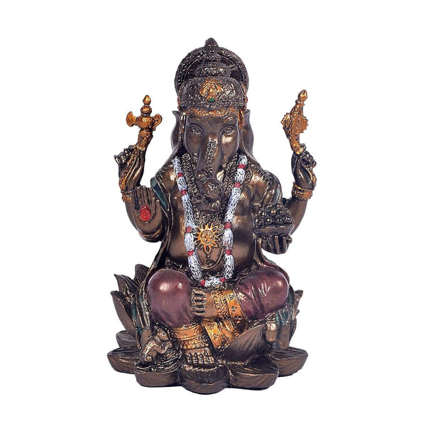Resin Ganesha Murti for Car Dashboard (Height: 3 inch) Mandir Setting